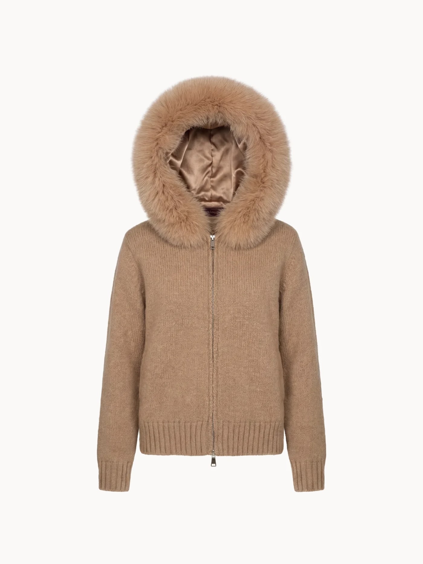 VESTE CAPUCHE LÉA — coloris Camel